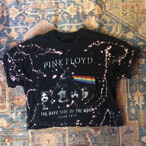 Bleach Acid Washed Pink Floyd Tee